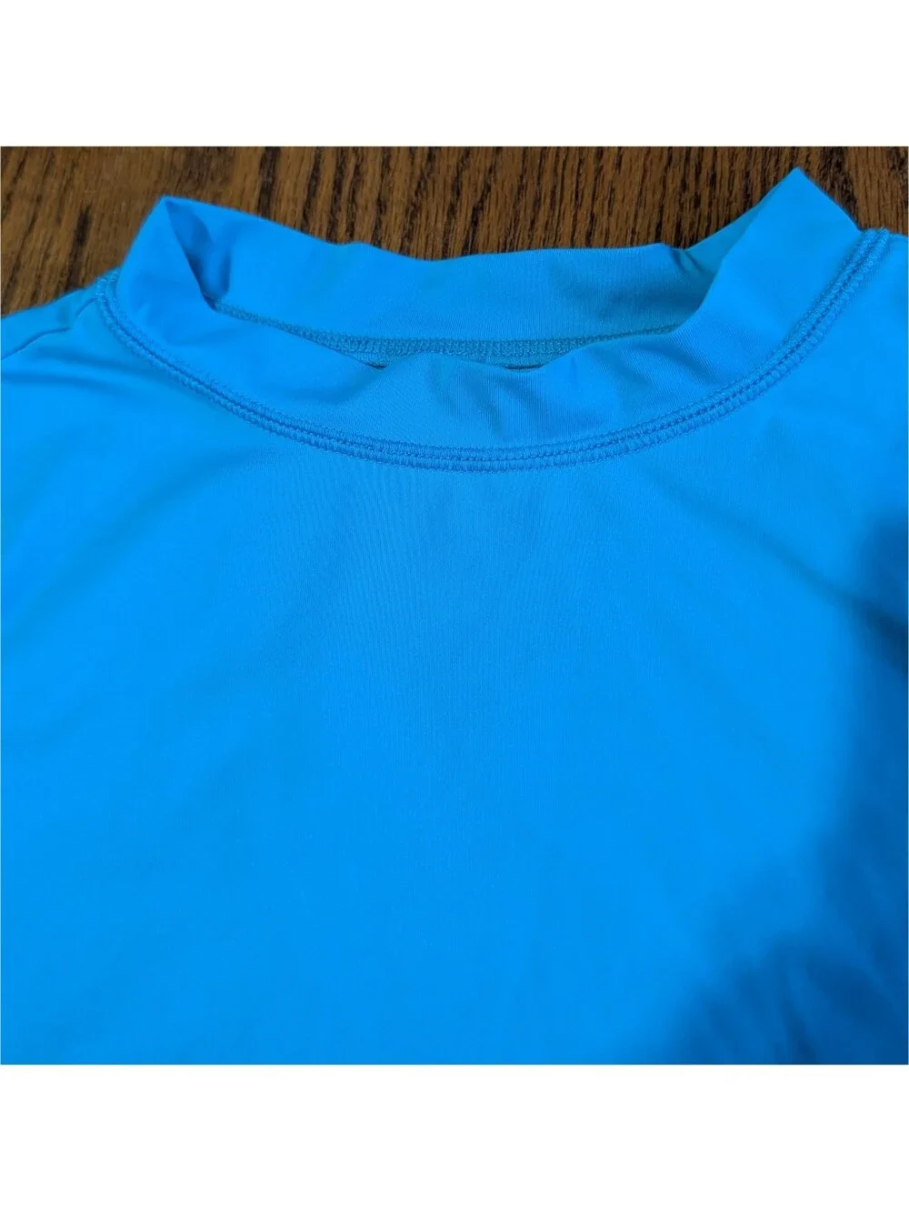 Wonder Nation Boys Turquoise Swim Rashguard